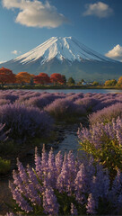 Premium background image of Mount Fuji 8