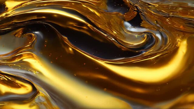 Abstract liquid gold background