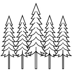 Obraz premium christmas tree background