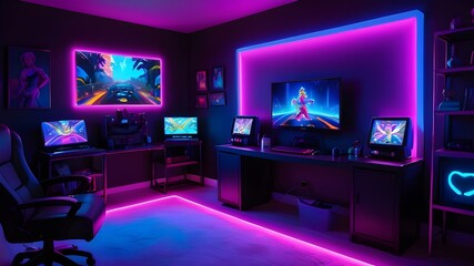 Dive Into Digital Delight Crafting Your Gaming Room Sanctuary