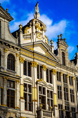 Fototapeta na wymiar Grande Place buildings, Brussels, Belgium