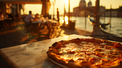 Pizza Passione: Italian Culinary Magic with Landmarks and Sunset