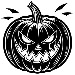halloween pumpkin isolated vector flat illustration,Halloween scary ghostly monsters house,Cute cartoon spooky characters,Holiday Silhouette,Hand drawn trendy Vector illustration,svg halloween pumpkin
