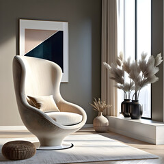 modern interior design. Sofa design. Generative AI