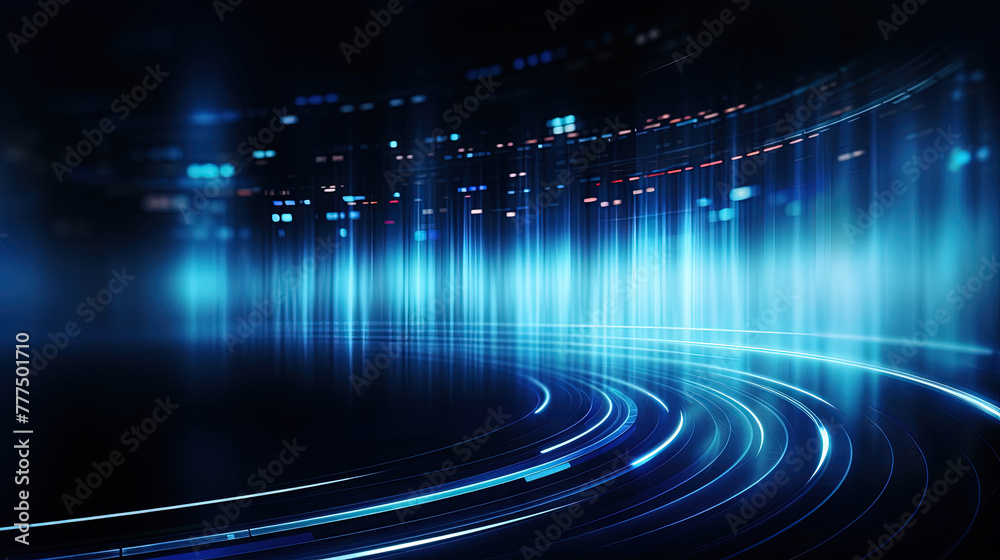 Aufkleber vibrant abstract background with glowing neon lines and futuristic design.