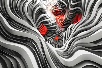 Obraz premium Challenge yourself to create a visually striking design using a limited color palette of black and white ink on a boldly patterned background, abstract , background