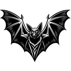 halloween bat isolated vector flat illustration,Halloween scary ghostly monsters house,Cute cartoon spooky characters,Holiday Silhouette,Hand drawn trendy Vector illustration,svg halloween bat face