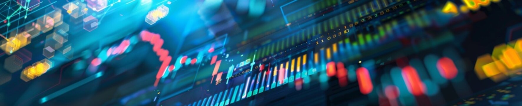 A quantum computing platform, running complex financial models to optimize trading strategies