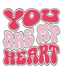 Retro, Valentine Day Craft Design. T-shirt Design. Illustration