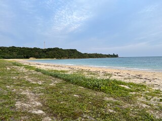 beach with sky okinawa ginoza