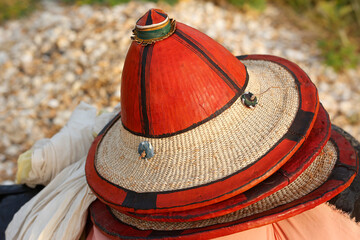Hats on Mar Lodj island, Senegal