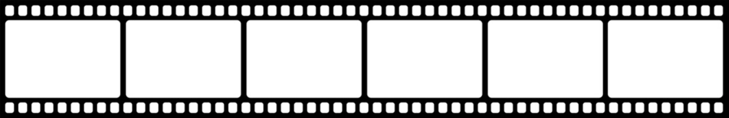 Vector blank cinema film strip.