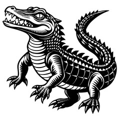 crocodile silhouette vector illustration,turnstone house,Cute cartoon dragon characters,Holiday t shirt,Hand drawn trendy Vector illustration,svg crocodile face,dragon on black background