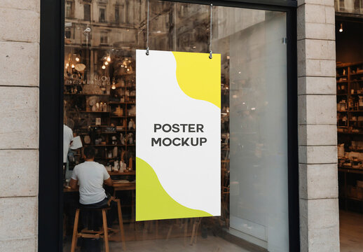 Outdoor Poster Mockup With Generative AI