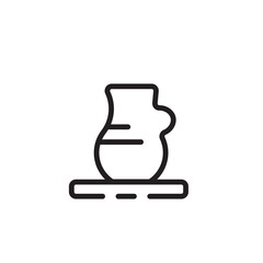 Dairy Pitcher Pot Line Icon