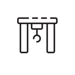 Delivery Hook Line Line Icon