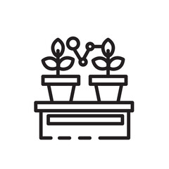 Eco Green Plants Line Icon