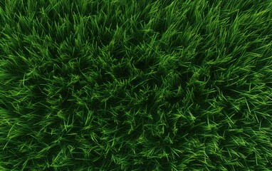 Lush green grass texture close-up image