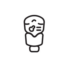 Peanut Butter Food Line Icon