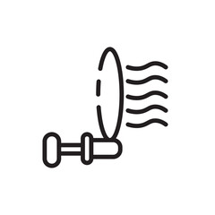Production Turbine Wind Line Icon