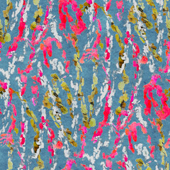 Abstract seamless pattern with acrylic painting.