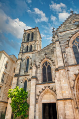 Fototapeta na wymiar Saint Peter's Church in the old town of Bordeaux. France