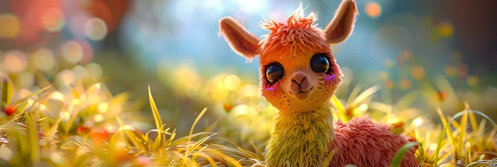   Adorable Llama Plush Toy- A Symphony of Colors and Creativity, perfect for Kids and Collectors © Martha