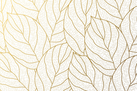 pattern of leaves background wallpaper design vector
