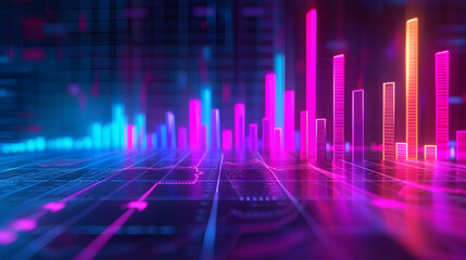 Elegant graphic in ethereal blue lighting with purple.