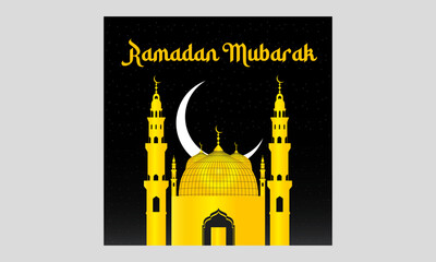 Modern social media post design for ramadan