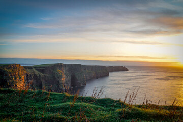 Sunset at Cliffs of Moher, Ireland