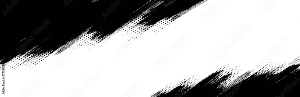 Poster background for text. isolated grunge traces banners set. black paint. abstract splatter grunge with 