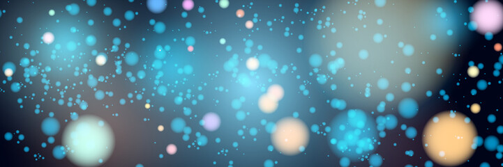 panoramic colorful light particle pattern background