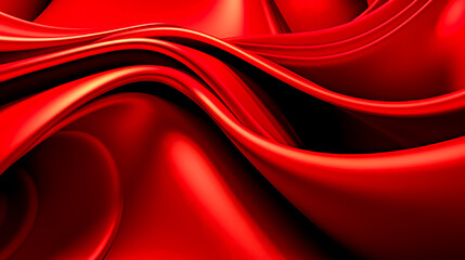 Obraz premium A red fabric with a wave pattern