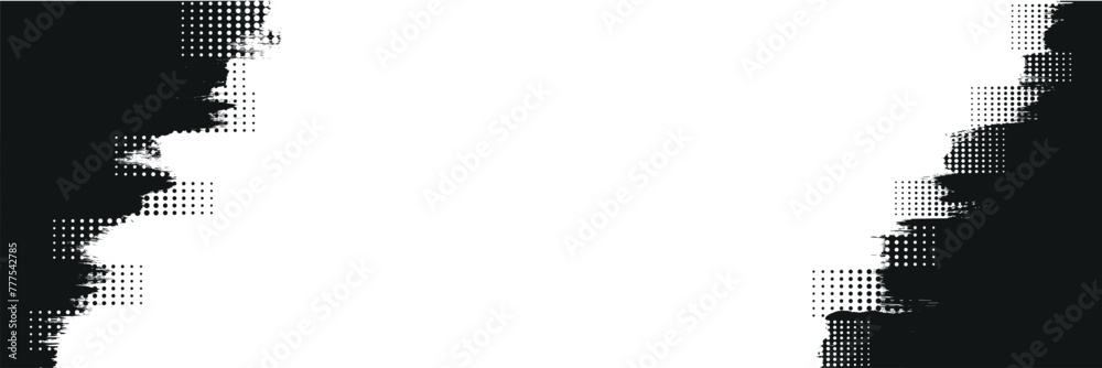 Poster background for text. isolated grunge traces banners set. black paint. abstract splatter grunge with 