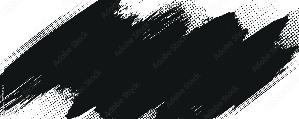 Poster background for text. isolated grunge traces banners set. black paint. abstract splatter grunge with 