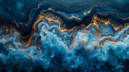 Abstract ocean- ART. Natural Luxury. Style incorporates the swirls of marble or the ripples of...