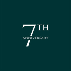 7th logo design, 7th anniversary logo design, vector, symbol, icon