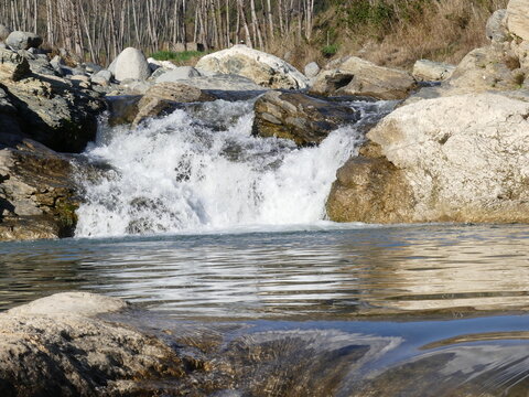 waterfall in the river in KPK Dir Pakistan