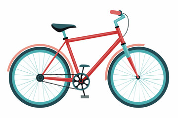  bicycle vector art illustration