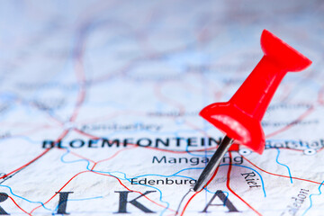 Edenburg, South Africa pin on map