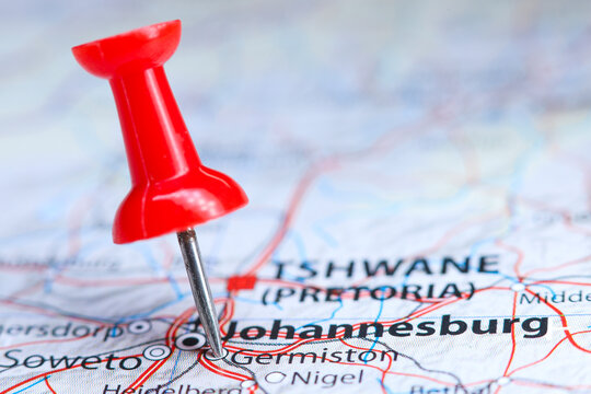 Germiston, South Africa pin on map