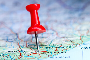 Grahamstown, South Africa pin on map