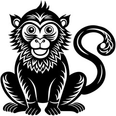 chinese-horoscope-year-monkey-vector-image