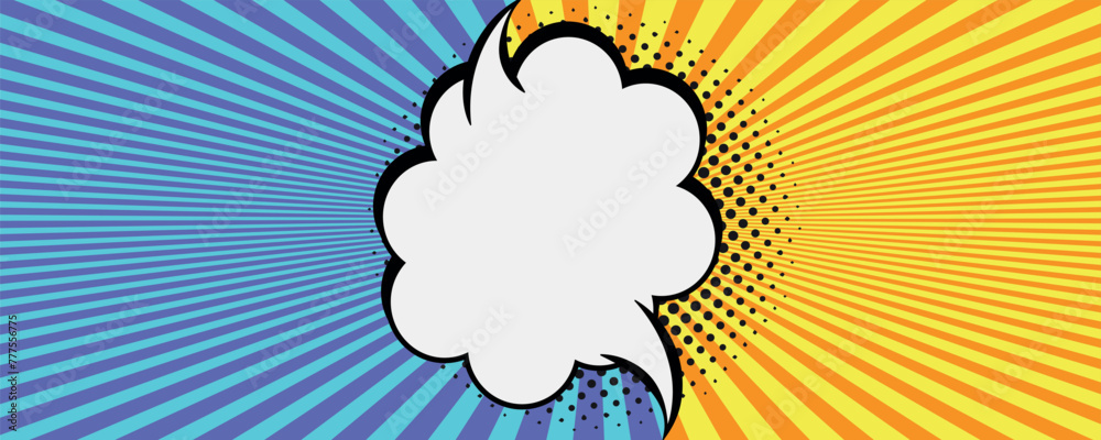 Aufkleber Fight backgrounds comics style design. Vector Illustration. Vector colorful backdrop illustrations. Dynamic vector background wirh super hero explosive speed lines.