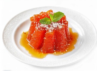 Turkish Candied Quince Dessert