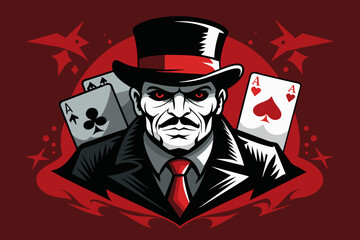 the design of a playing card for the mafia game