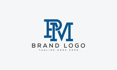 letter Pm logo design vector template design for brand