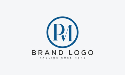 letter Pm logo design vector template design for brand