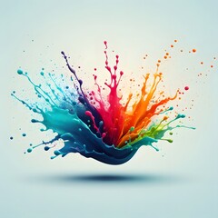 Experience the energy of creativity through this dynamic, colorful splash of paint. Symbolizing the beautiful chaos of artistic expression, it’s perfect for showcasing unity in diversity